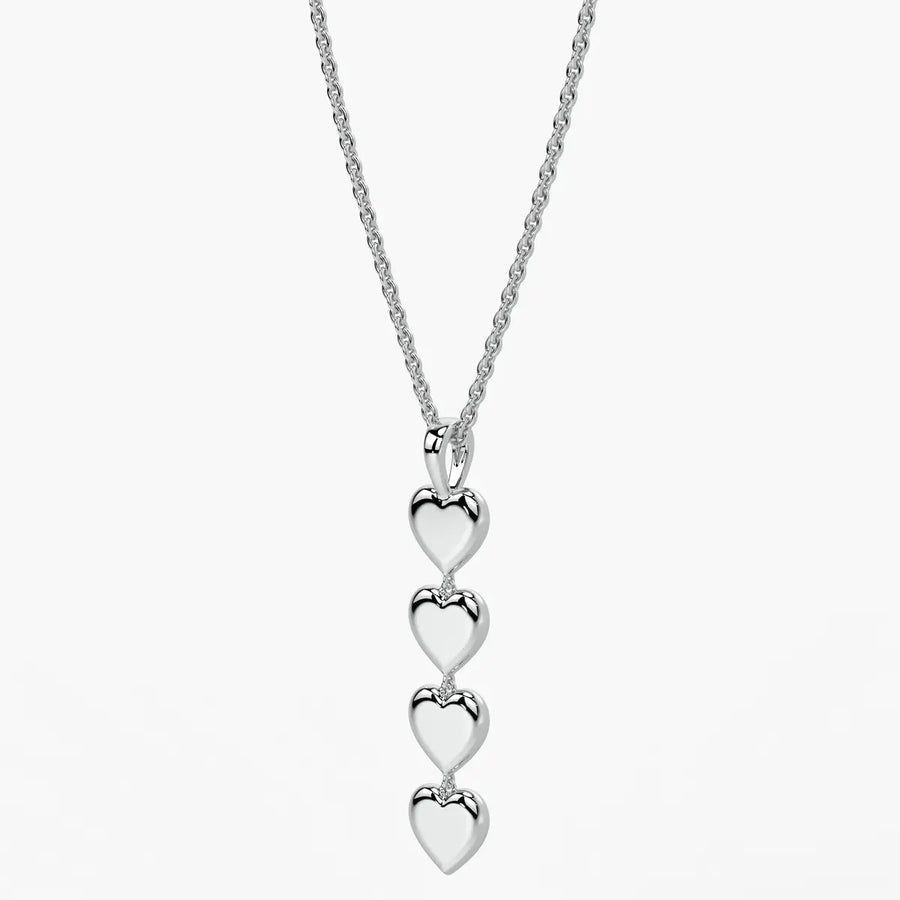 Stacked Heart Pendant