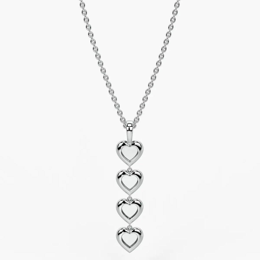 Stacked Heart Pendant