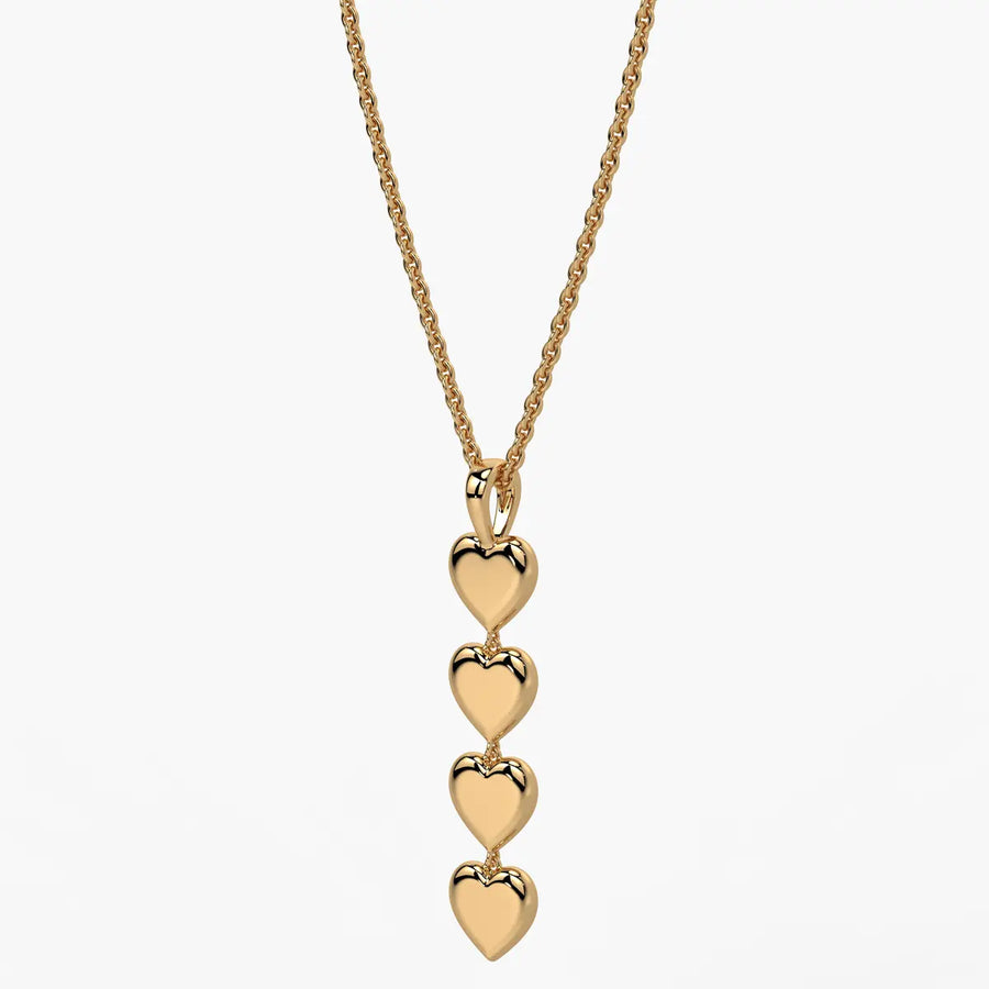 Stacked Heart Pendant