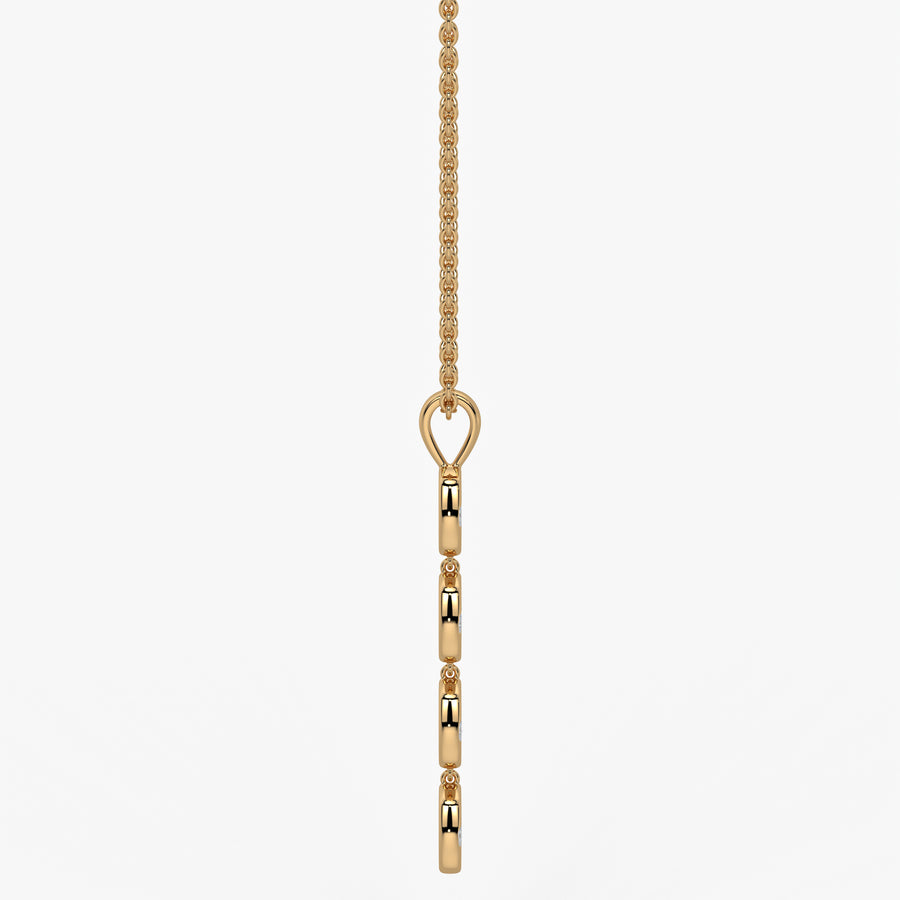 Stacked Cushion Diamond Pendant