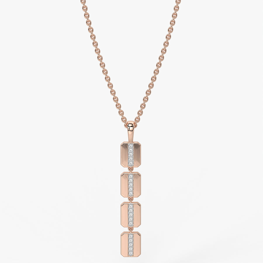 Prism Bar Diamond Pendant