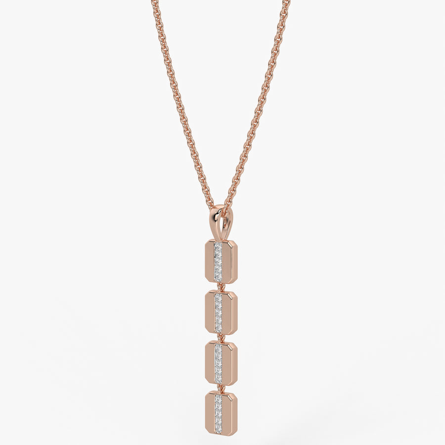 Prism Bar Diamond Pendant