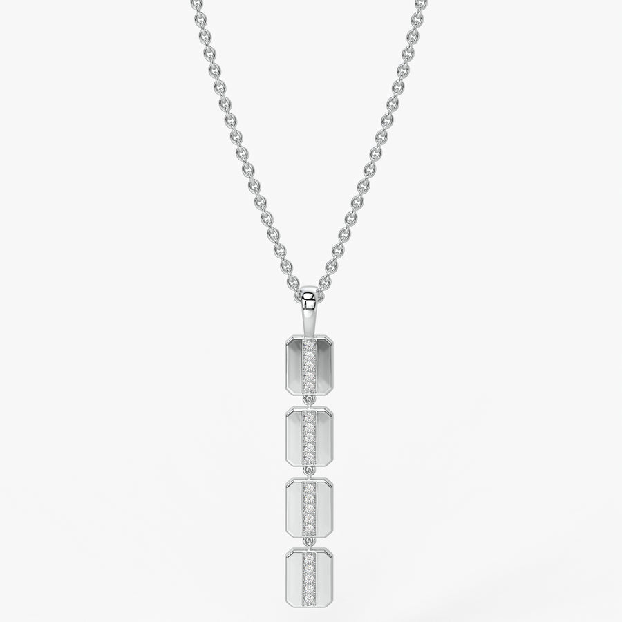 Prism Bar Diamond Pendant