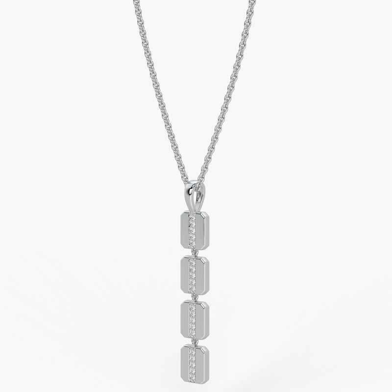 Prism Bar Diamond Pendant