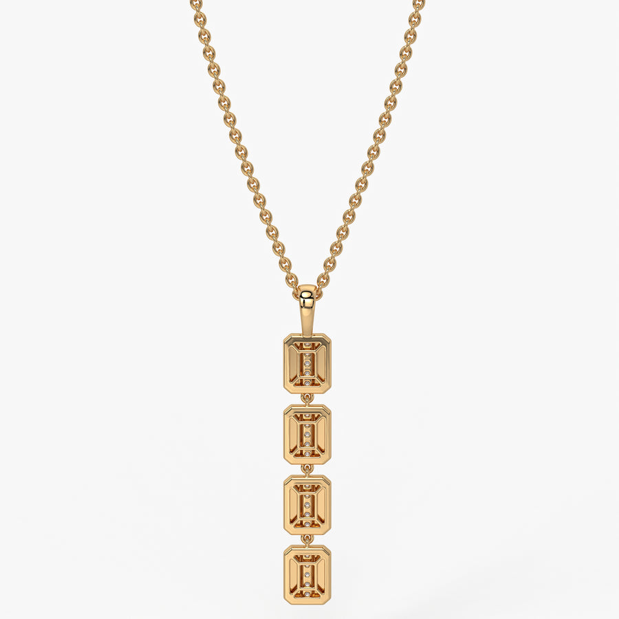 Prism Bar Diamond Pendant