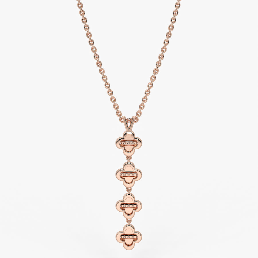 Clover Link Diamond Pendant