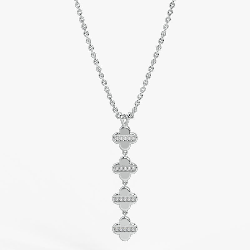 Clover Link Diamond Pendant