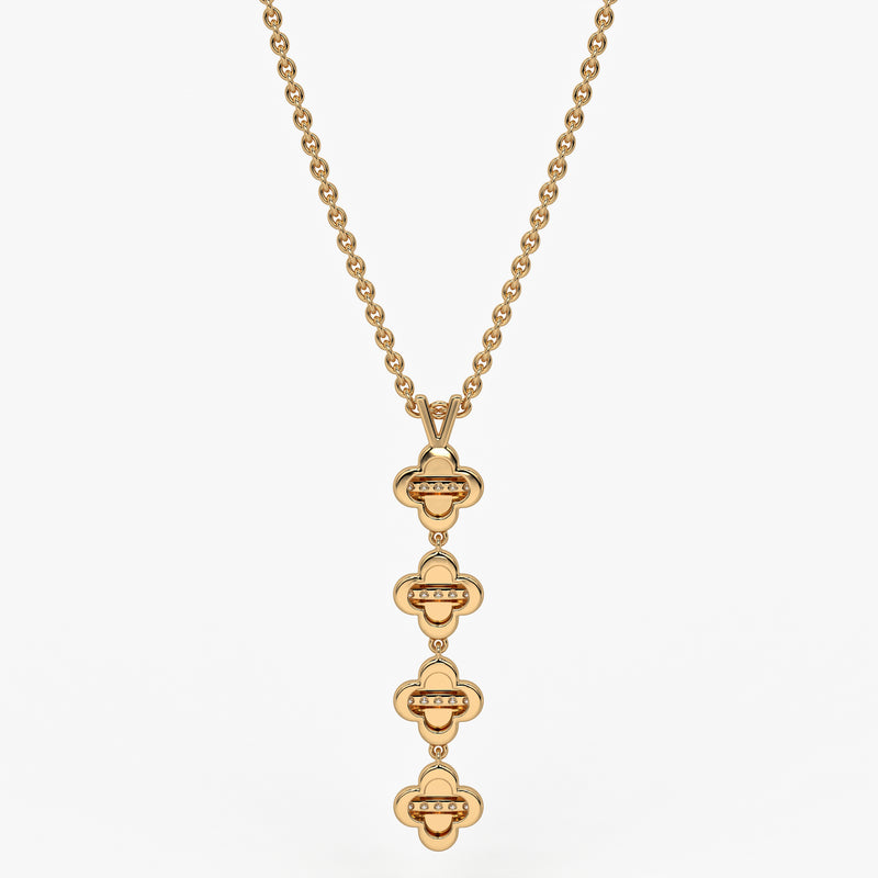 Clover Link Diamond Pendant