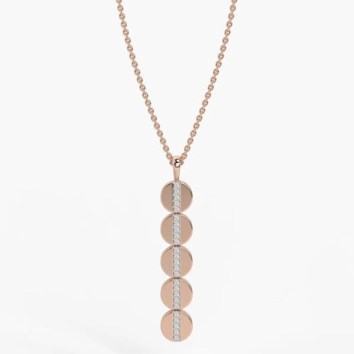 Orbit Disc Diamond Pendant
