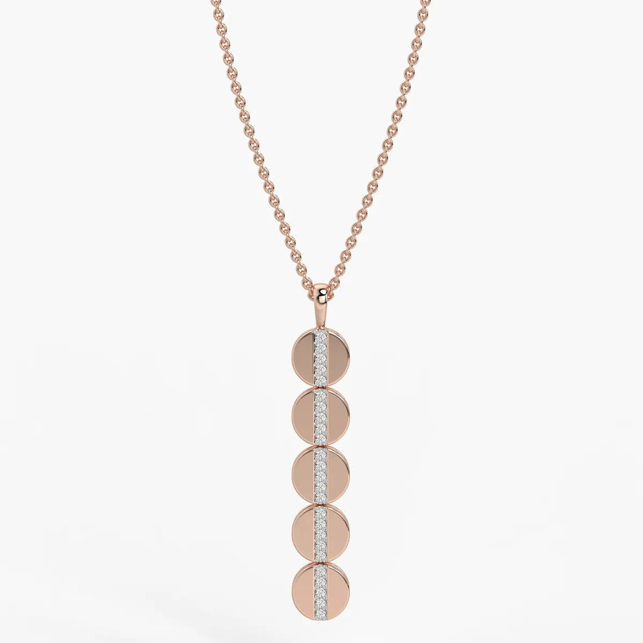 Orbit Disc Diamond Pendant