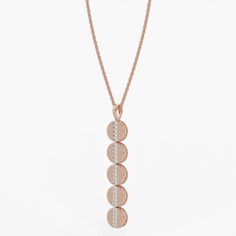 Orbit Disc Diamond Pendant