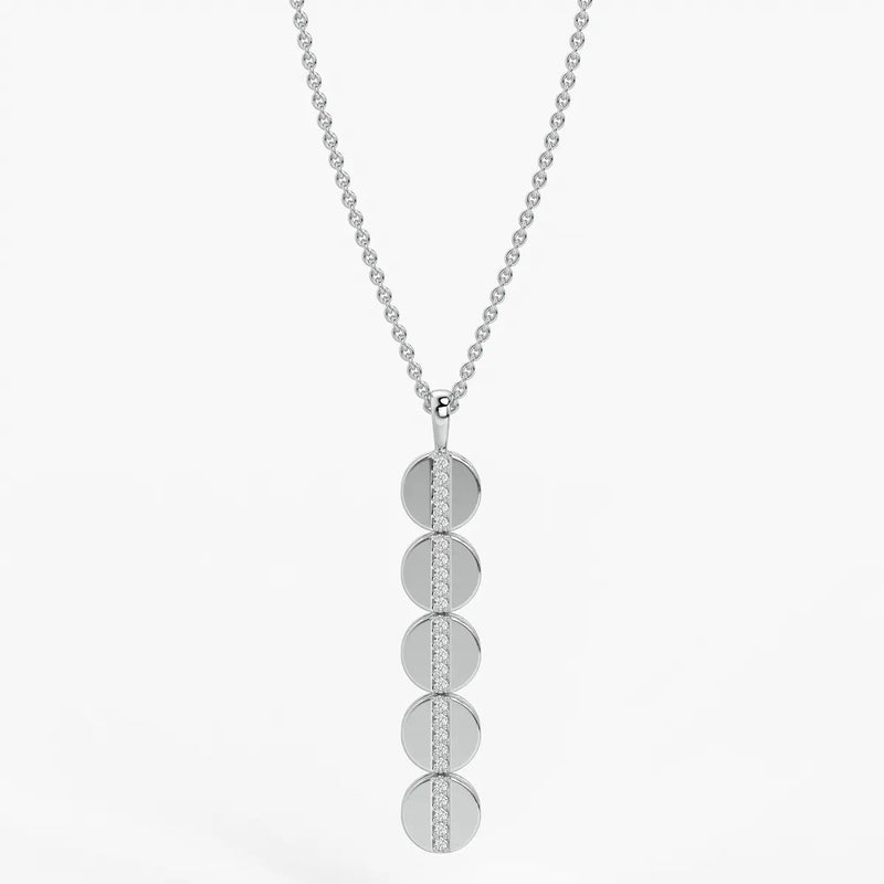 Orbit Disc Diamond Pendant