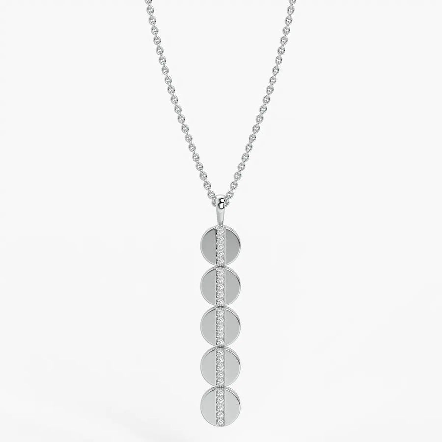 Orbit Disc Diamond Pendant
