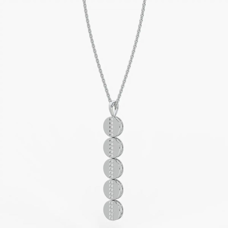 Orbit Disc Diamond Pendant