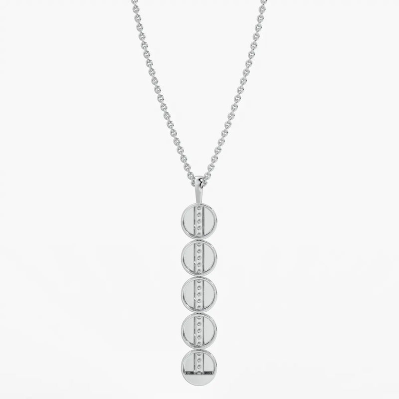 Orbit Disc Diamond Pendant