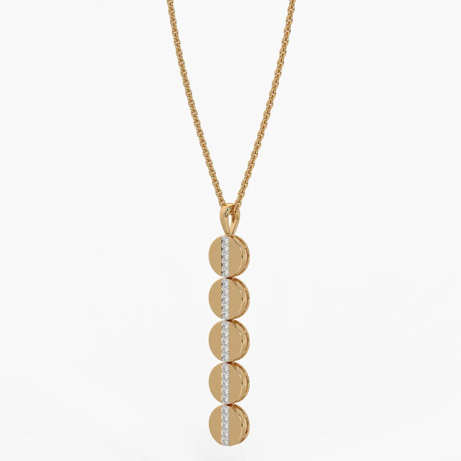 Orbit Disc Diamond Pendant