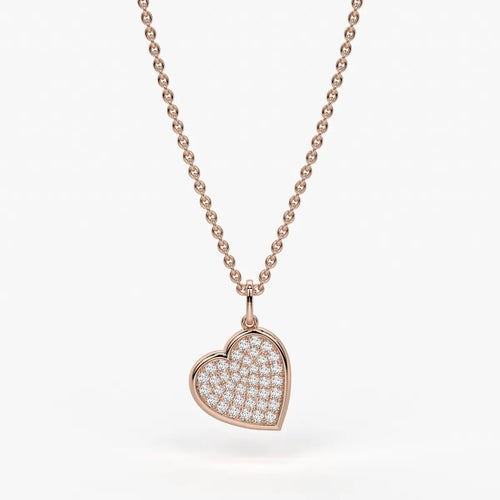 Zivara Pave Heart Diamond Pendant