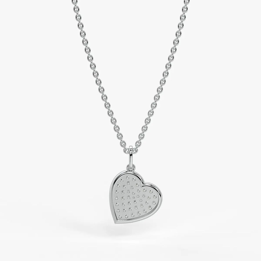 Zivara Pave Heart Diamond Pendant
