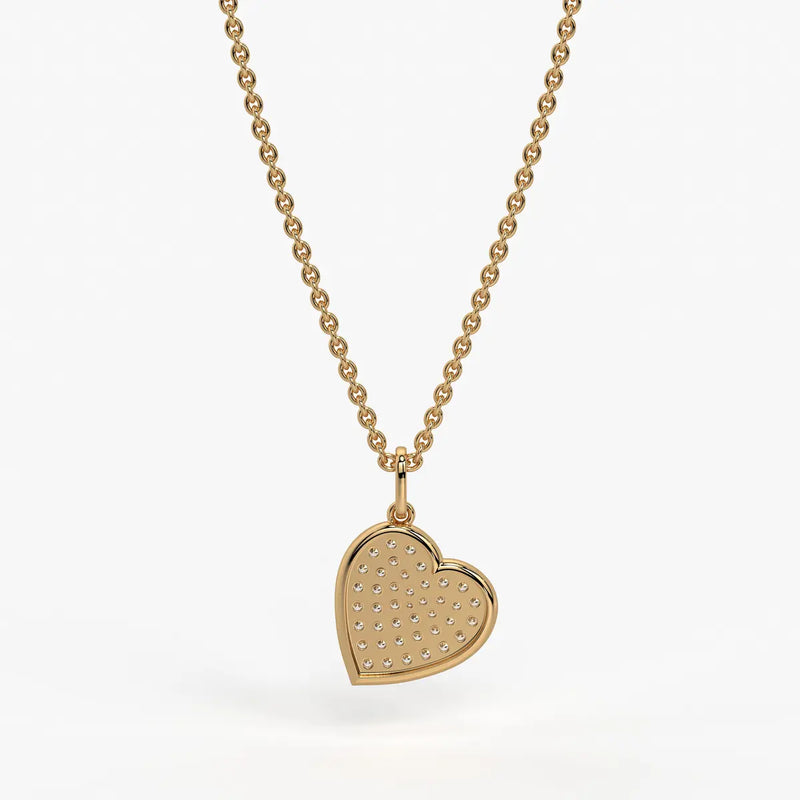 Zivara Pave Heart Diamond Pendant