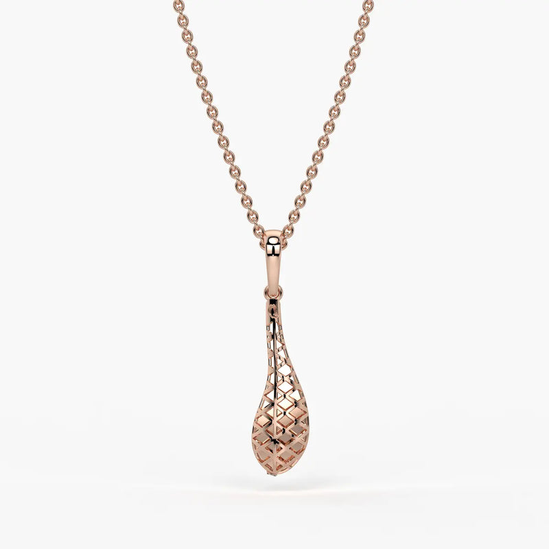 Sway Teardrop Diamond Pendant