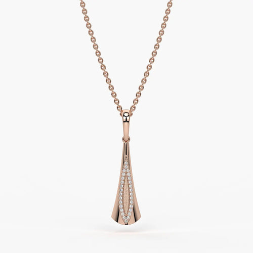 Glide Curve Diamond Pendant