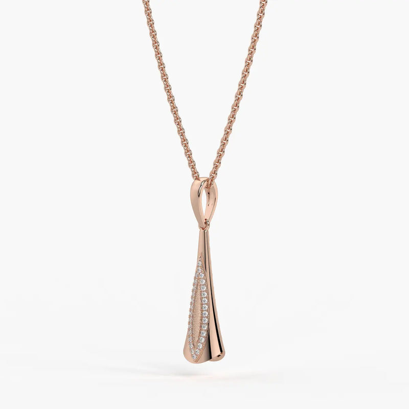 Glide Curve Diamond Pendant