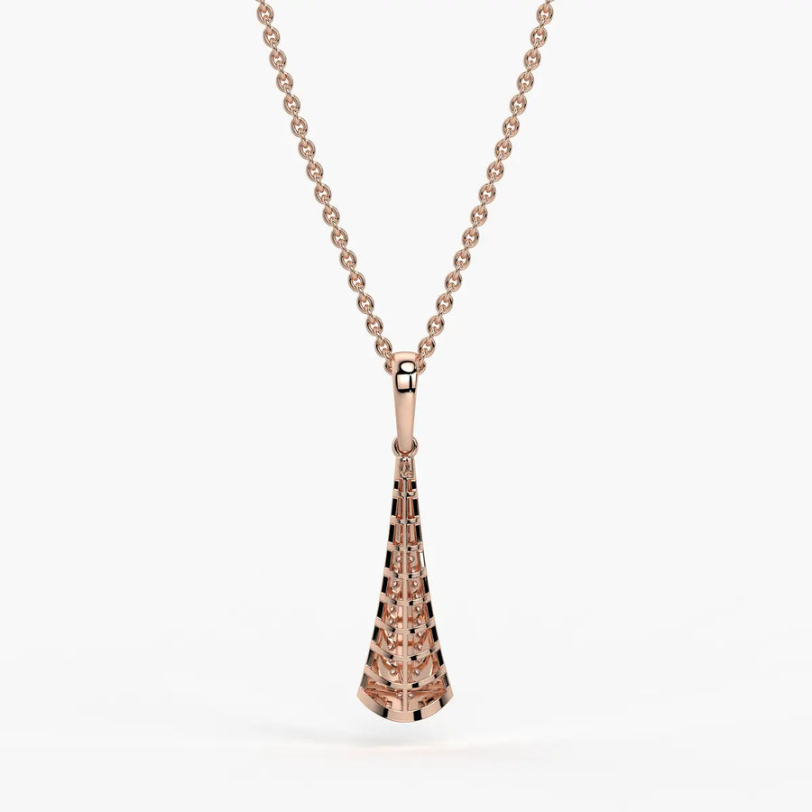 Glide Curve Diamond Pendant