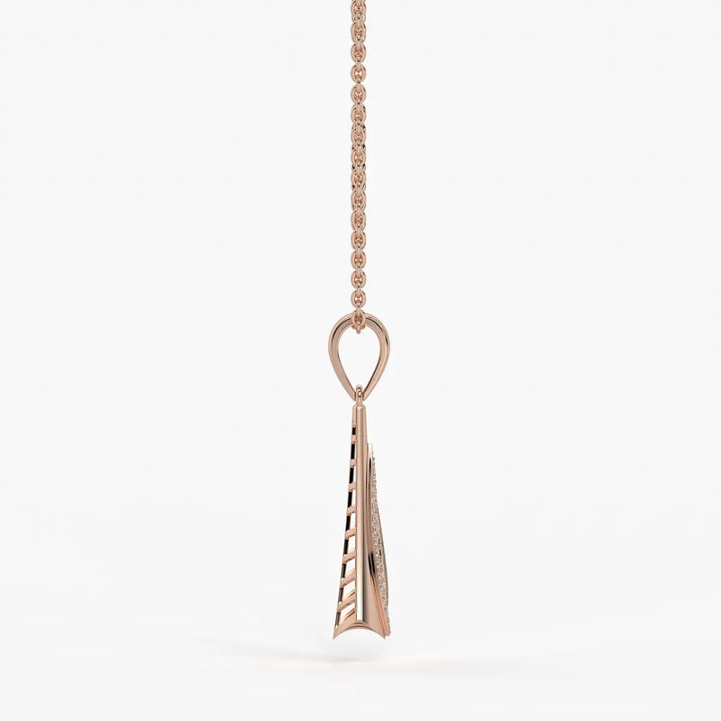 Glide Curve Diamond Pendant