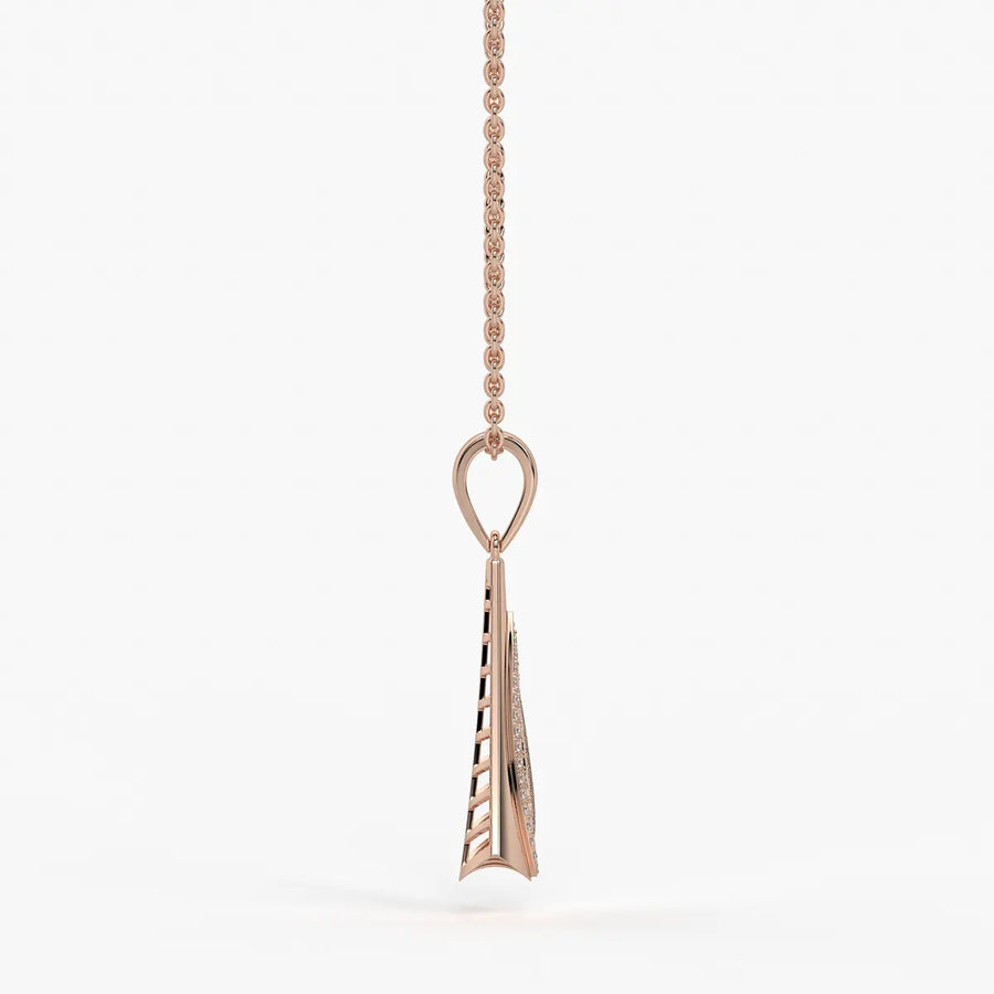 Glide Curve Diamond Pendant