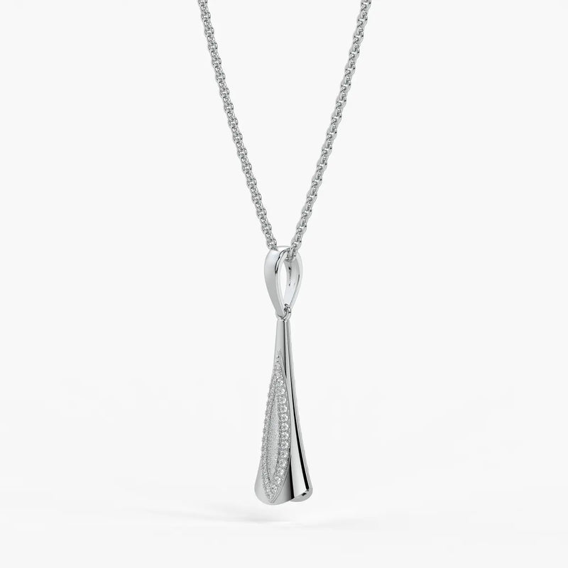 Glide Curve Diamond Pendant