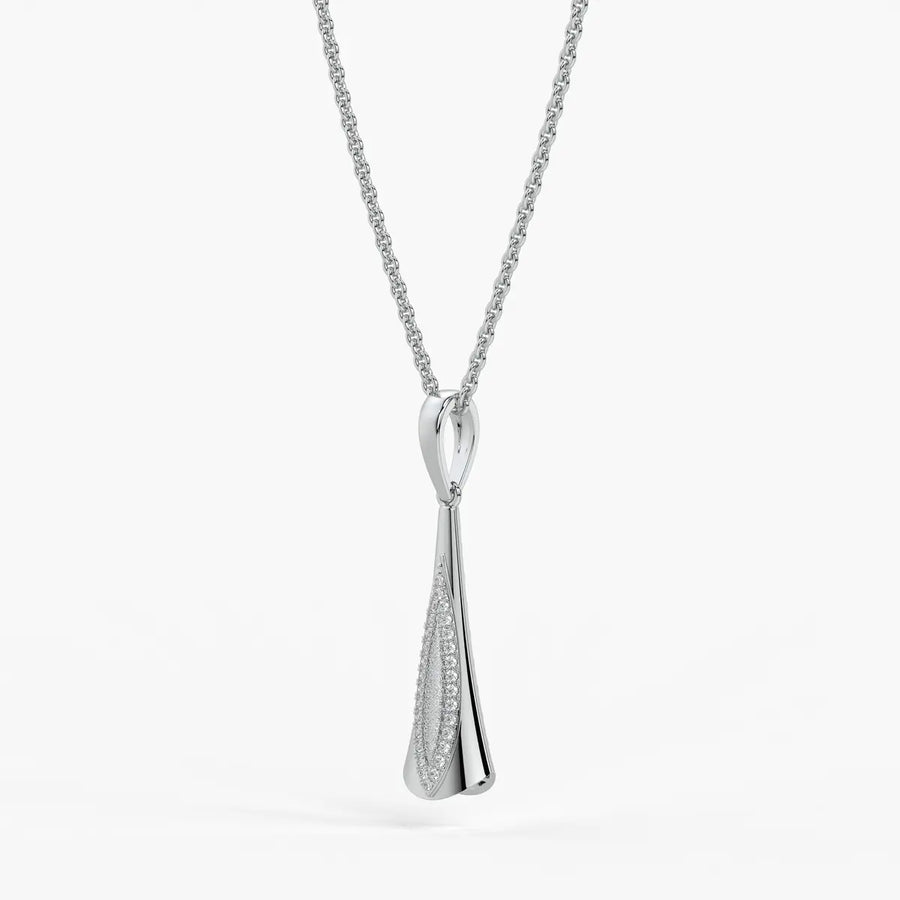 Glide Curve Diamond Pendant