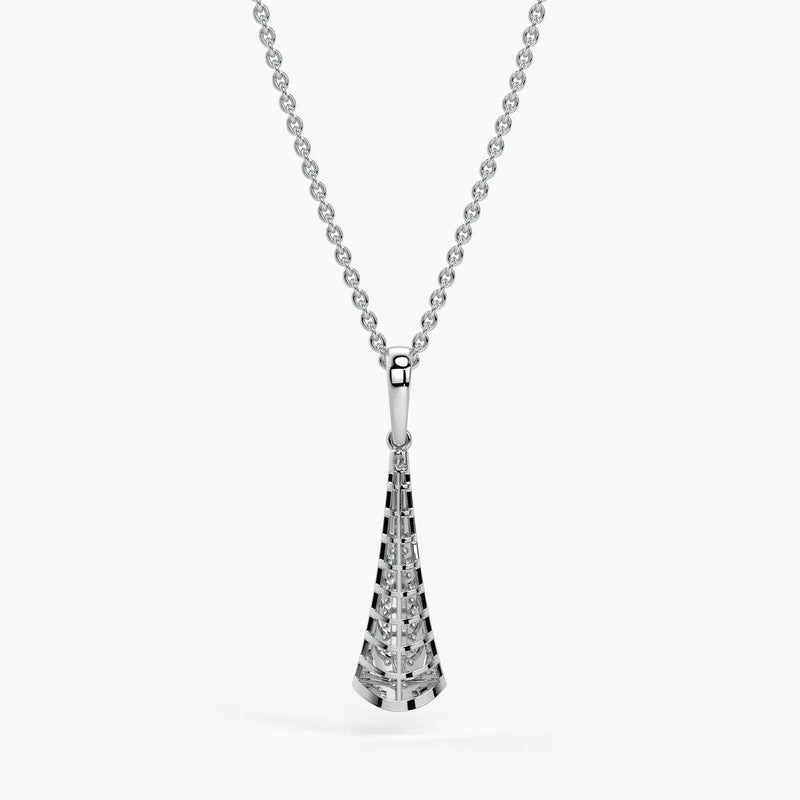Glide Curve Diamond Pendant