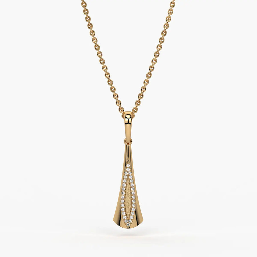 Glide Curve Diamond Pendant