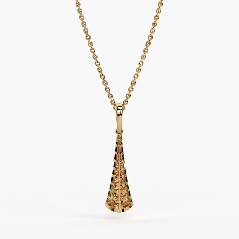Glide Curve Diamond Pendant