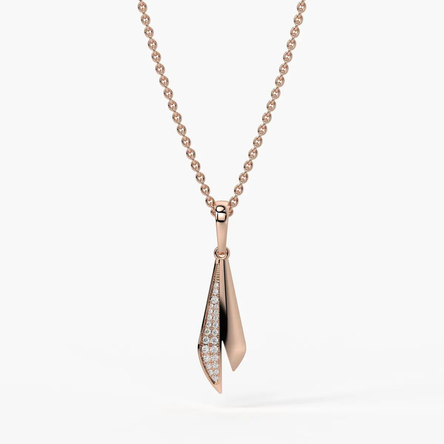Tapered Blade Drop Pendant