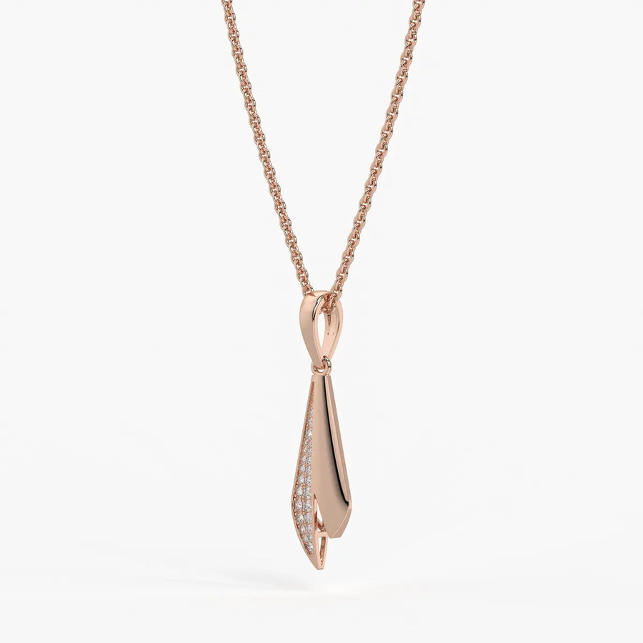 Tapered Blade Drop Pendant