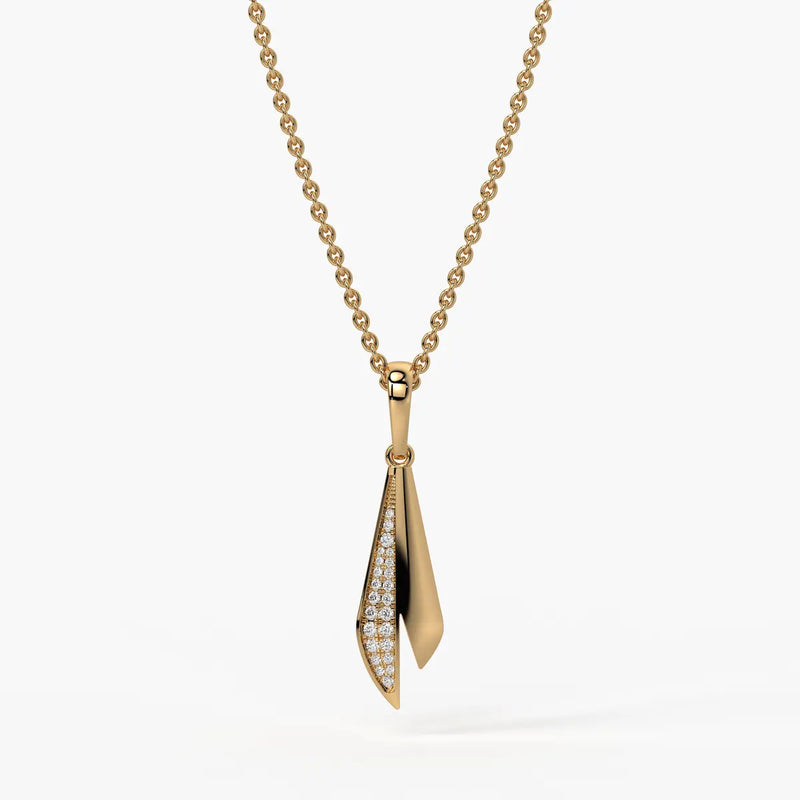 Tapered Blade Drop Pendant