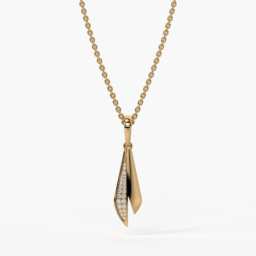 Tapered Blade Drop Pendant