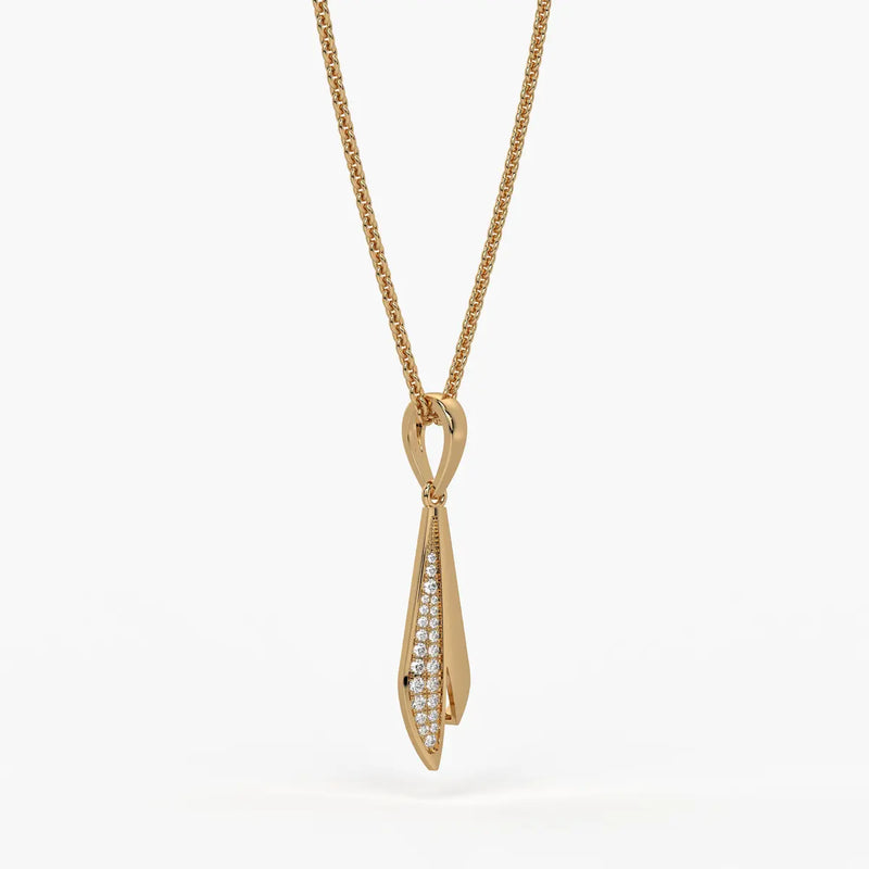 Tapered Blade Drop Pendant