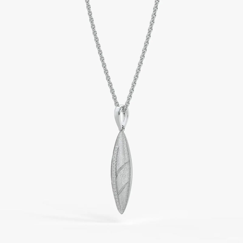 Marquise Texture Drop Pendant