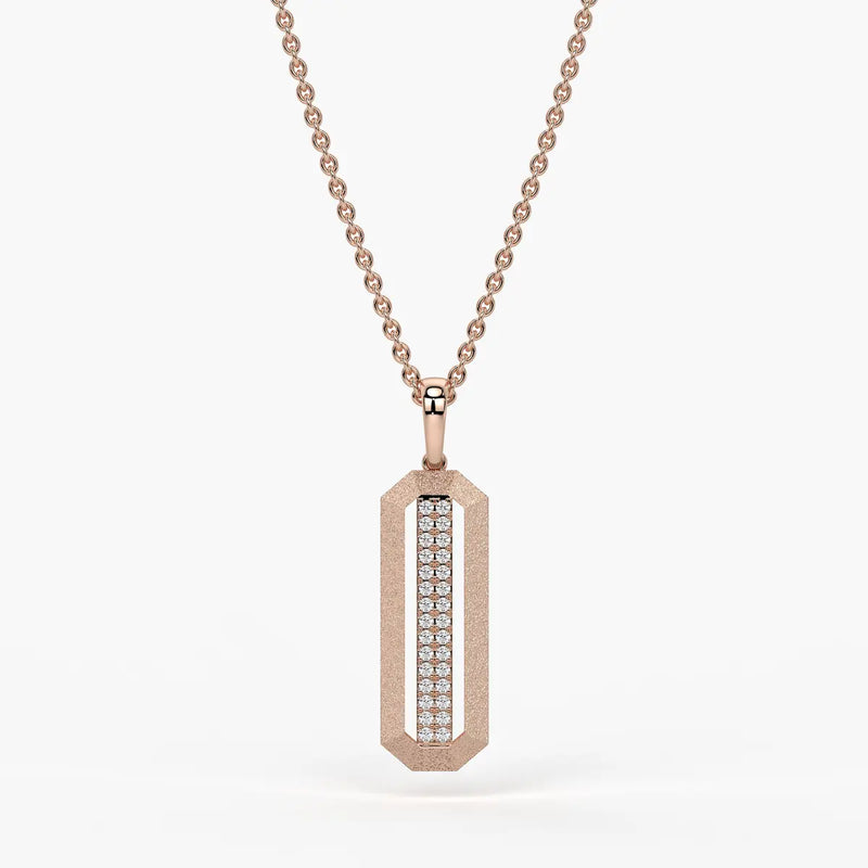 Octagon Bar Drop Pendant