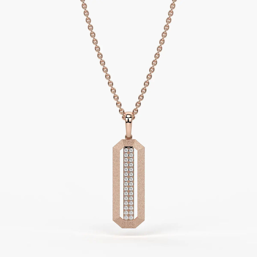 Octagon Bar Drop Pendant