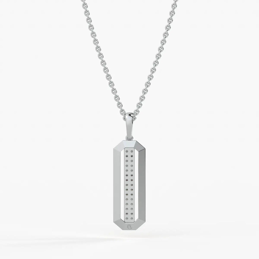 Octagon Bar Drop Pendant
