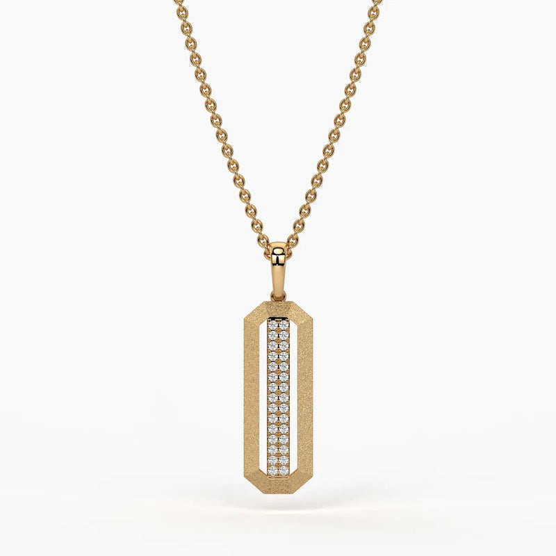 Octagon Bar Drop Pendant