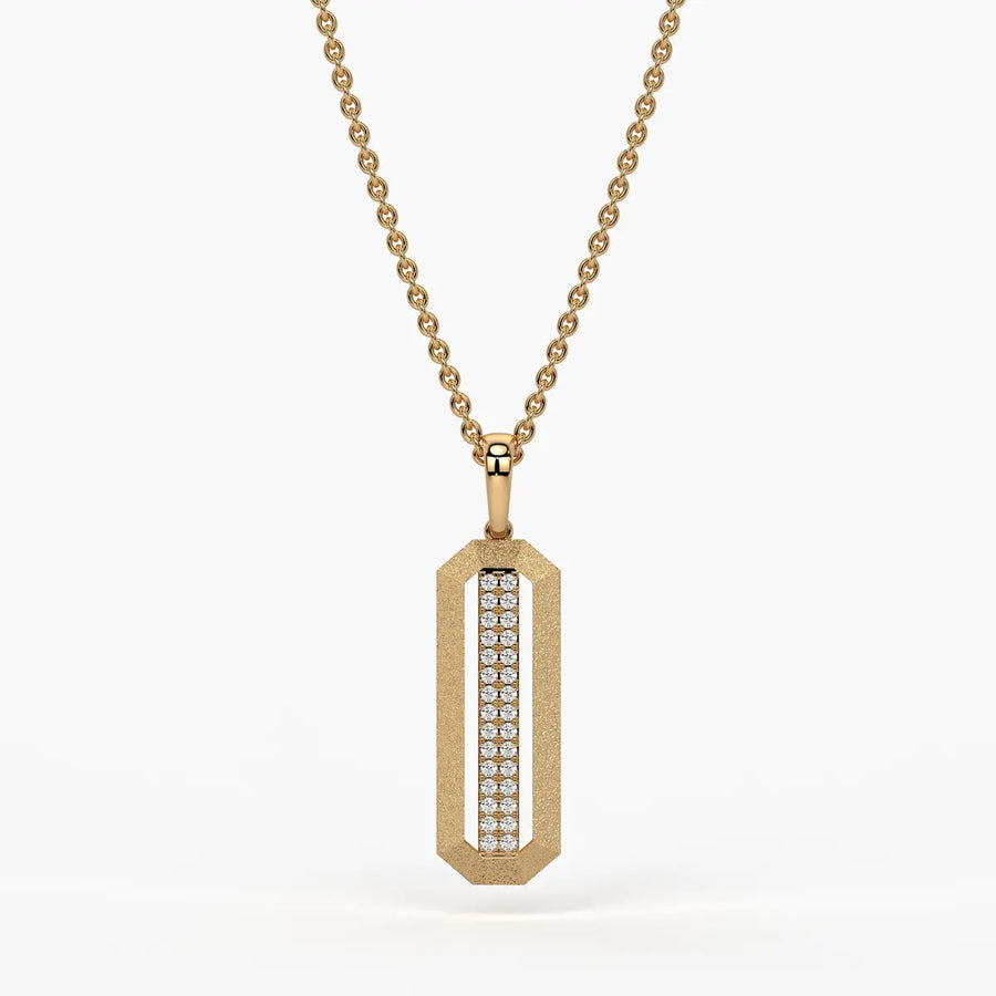 Octagon Bar Drop Pendant