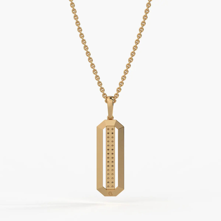 Octagon Bar Drop Pendant