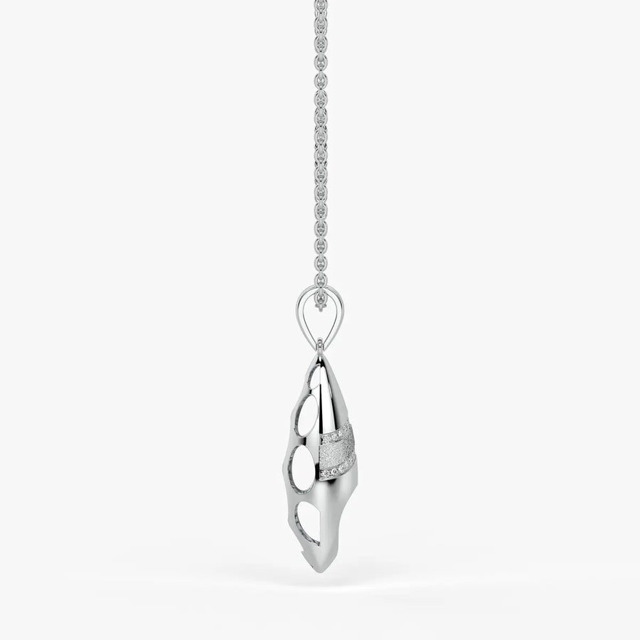 Sculpted Wave Drop Pendant
