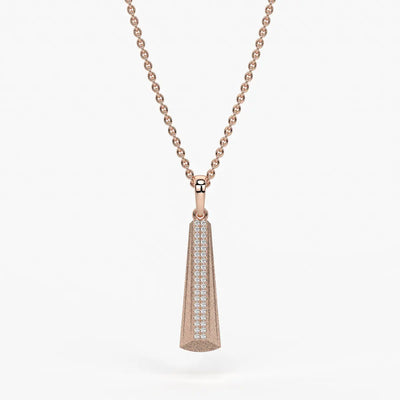 Tapered Prism Drop Pendant