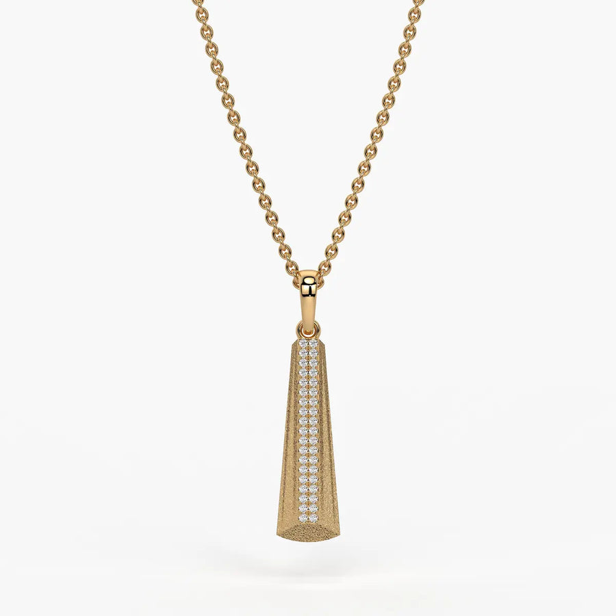 Tapered Prism Drop Pendant