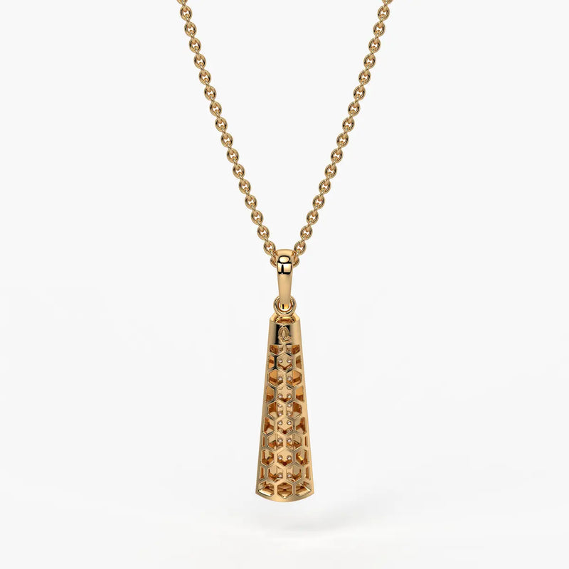 Tapered Prism Drop Pendant